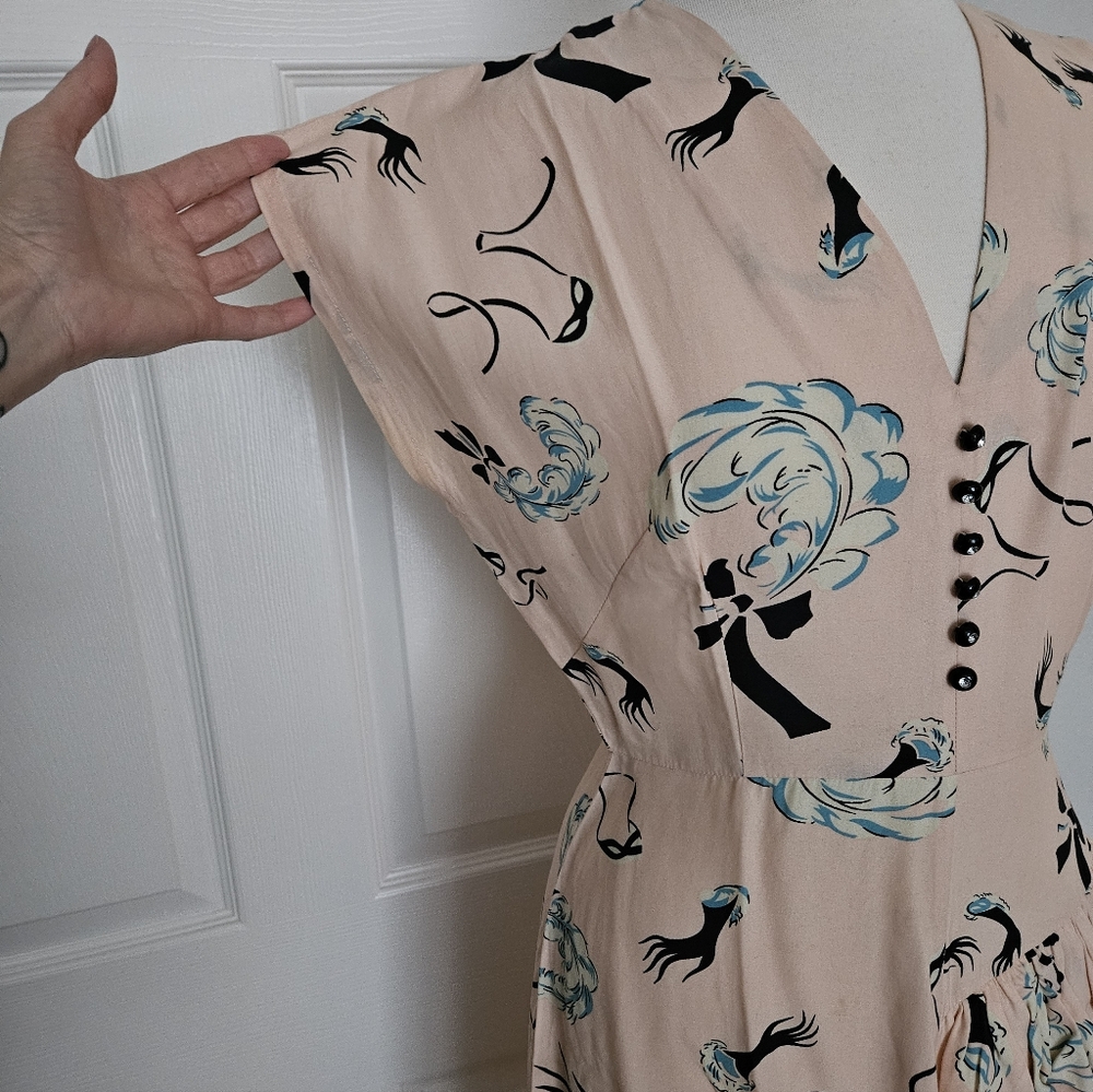 Rare Trashy Diva Slap and Tickle Pink Rayon Dress - Picture 4 of 13